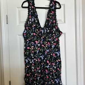 Hot Topic Thorn and Fable Floral Sleeveless Dress